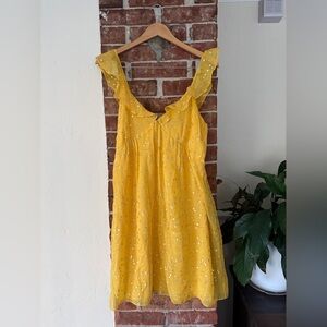 Sezane Olymea Dress in Jaune Doré, Size 40